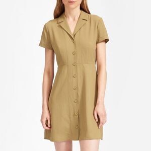 * NEW Everlane The Japanese GoWeave Notch Shirt Dress Size 2